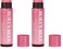 Burts Bees 100% Natural Tinted Lip Balm, Hibiscus with Shea Butter &amp; Botanical Waxes 1 Tube (Pack of 2)