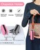 Chapstick Holder Lip Balm Sleeve Pouch Lipstick Holder Bag Lip Gloss Holder With Hook Stocking Stuffers Gift for Women (Grey, Rose Red)