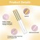 Molain 5PCS Empty Lip Gloss Tubes, 10ml Refillable Cosmetic Containers Bottles Lip Balm Bottles with Wand Concealer for Lipstick Samples, Lip Balms(Gold tube cap)