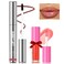 Erinde Peel Off Lip Liner Stain Set - Long Wear Tattoo Lip Liner with Lip Oil, Peel Off Lip Stain with Matte Finish, Long Lasting, Waterproof, Transfer-proof, Highly Pigmented Color (Cocoa Brown)