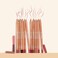 Lip Liner Set, 12Pcs Pure Natural Oak Brown Pink Red Series Lip Liners, Smooth and High Pigmented Lip Makeup Pencil