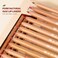 Lip Liner Set, 12Pcs Pure Natural Oak Brown Pink Red Series Lip Liners, Smooth and High Pigmented Lip Makeup Pencil