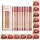 Lip Liner Set, 12Pcs Pure Natural Oak Brown Pink Red Series Lip Liners, Smooth and High Pigmented Lip Makeup Pencil
