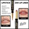 evpct 1Pcs Fairest Nude Velvet Matte Lip Liner and Lipstick Combo Set Kit for Women, DNM Magic 24 Hours Lipstick and Lip Liner Makeup Set Stain Long Lasting Waterproof labial, 47#