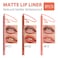evpct 3Pcs Neutral Pale Orange Red Matte Long Lasting Wear Lip Liner Pencils Makeup Set for Shaping &amp; Sculpting Lips, No Transfer Waterproof Pigmented Lip Liner Crayon lipliners Lipstick Pencil 7+8+13