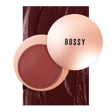 Extremely Bossy By Nature Buttery Blush - Deeply Pigmented, Infused with Kaolin Clay, Macadamia Oil, Squalane (Dynamic - Deep Plum)