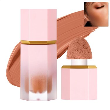 Cheek Gel Cream Liquid Blush Makeup, Soft Lightweight Breathable Feel, Long-Wearing, Smudge Proof, Natural-Looking, Skin Tint Blush Makeup (#106 BIRTHDAY SUIT)