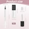 7 Pcs Empty Lip Gloss Tubes, 1.2 Ml Clear Lip Gloss Tubes with Wand, Mini Refillable Cosmetic Containers Bottles, Plastic Lip Balms Gloss Containers for Diy Makeup Lipgloss Making Kit, 2 Pcs Syringe