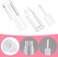 4Pcs Lip Gloss Tubes, 6ml Empty Lip Gloss Tubes with Wand Refillable Lip Gloss Containers with Rubber Stoppers Lip Balm Bottles for DIY Lipgloss (2 Colors)