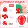 12 Pcs Cute Lip Balm Strawberry Wrinkle Repair Moisturizing and Plumping Lasting Hydrating Strawberry Shaped Lip Protector for Women Valentines Gift(Strawberry Style)