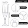 Maitys 20 Pcs 8 Ml/ 0.27 oz Lip Gloss Tubes Mini Wineglass Shaped Empty Lip Gloss Tube Lip Balm Containers Mini Refillable Bottles Lip Glaze Container with 2 Pieces Funnels for Women(Transparent)