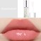 Lip Oil, Hydrating Lip Gloss Tinted Lip Balm Transparent Lip Care, Big Brush Head Glitter Shine, Long Lasting Nourishing Non-sticky Fresh Texture, Transparent+Champagne Gold