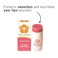 Lip Balm Moisturizer with Manuka Honey 15+ UMF, Coconut Oil, and Castor Oil For Chapped, Cracked, Dry Lips   Protects, Smoothes, and Nourishes your Lips   0.25 oz / 7 gr. (Soft Rose)