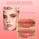 2PCS Hydrating Lip Glow Oil Smudge-proof Lip Gloss Long-lasting Lip Stain Cherry Oil Lip Care (Transparent&amp;Reddish Brown)