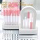 10cm Empty Lip Gloss Tubes With Wand Lipgloss Tubes Cute With Pink Lids Lip Balm Bulk Refillable Cosmetic Containers Diy Lip Gloss Making Kit（20pcs）