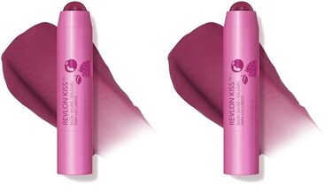 Revlon Lip Balm, Kiss Tinted Lip Balm, Face Makeup with Lasting Hydration, SPF 20, Infused with Natural Fruit Oils, 035 Berry Burst, 0.09 Oz (Pack of 2)