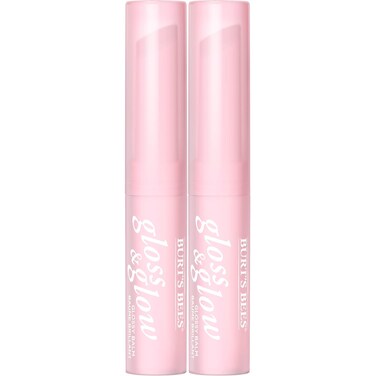 Burts Bees Gloss and Glow Glossy Balm, 100% Natural Origin, Eat, Drink and Be Cherry, 1 Tube