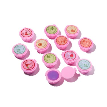 12 Pcs Cupcake Lip Gloss for Girls Party Favors Lip Balm Set Assorted Fruity Favors Cute Cupcake Designs Birthday Gift