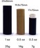 10 Pack 15ml Paperboard Lip Balm Tubes Kraft Paper Lipstick Tube Cardboard 0.5 Oz Empty Deodorant Container Solid Perfume Tube Cosmetic Box for DIY Chapstick Deodorant Crayon(Black)