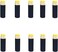 10 Pack 15ml Paperboard Lip Balm Tubes Kraft Paper Lipstick Tube Cardboard 0.5 Oz Empty Deodorant Container Solid Perfume Tube Cosmetic Box for DIY Chapstick Deodorant Crayon(Black)