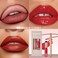 2Pcs Lip Liner and Lipstick Combo, Highly Pigmented Lip Liner and Lipstick Set for women, Long Lasting Matte Lip Pencil and Hydrating Lip Balm Lip Gloss Makeup Kits with Sharpener