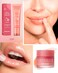 2Pcs Lip Glowy Balm &amp; Lip Sleeping Mask,Hydrating Repair Sleeping Lip Mask,Glossy Tinted Lip Balm,Smooth Cracked Chapped Lip,Lip Care Therapy Treatment,Women's Day Makeup Gift for Women-Grapefruit