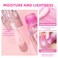 Magic Color Changing Lip Oil Ph, Glitter Lip Gloss, Upgraded Big Brush Head Moisturizing Lip Oil, Color Changing with Temperature, Moisturizing &amp; Sparkling (Pink, 0.3 Oz)