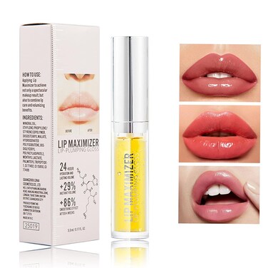 Lip Plumper Gloss - Hydrating, Plumping, Softer Fuller Lips, Reduces Fine Lines