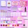 JCOOS Lip Gloss Making Set, DIY Lipgloss Kit for Teens &amp; Girls, Moisturizing Glitter Lip Gloss