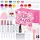 JCOOS Lip Gloss Making Set, DIY Lipgloss Kit for Teens &amp; Girls, Moisturizing Glitter Lip Gloss