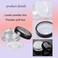 6 Pcs 10g 10ml Plastic Empty Travel Powder Container Loose Powder Compact Case Clear Makeup Jar Cosmetic Cream Face Powder Blusher Foundation Container Pots With Sifter and Black Rimmed Lid