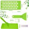 Maitys 2 Sets Lip Balm Tray and Spatula Portable Lip Balm Filling Tray and Spatula Set Lip Balm Tube Holder Lip Balm Tubes Tray Lip Balm Containers Lip Gloss Making Kit(Green)
