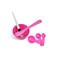 4 in 1 Women Girl Lady Facial Skin Care DIY Mask Make Up Mixing Tool Set Kits Include Bowl Stick Brush Gauge Spoon (Pink)