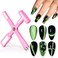 Gellen 5 in 1 Cat Eye Magnet for Nails, Multi-function Strong Magnetic Nail Tools,3D Cat Eye Gel Nail Polish Wand Stick Tools Accessories for Nail Art, Salon, Manicure (Pink)