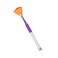 Fan Shape Nail Brush Halo Pink Rhinestone Handle Glitter Dust Powder Remover Nail Brush, Gel Pen Brush Art Fan Pen Brush Tool