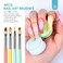 SAVILAND 6PCS Nail Art Brushes Set &ndash; Multifunctional Nail Brushes for Nail Art Nail Design Brush Gel Nail Brush for Nail Extension Nail Art Liner Brush 3 Sizes Dotting Tools for DIY