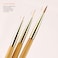 3 Pcs Nail Drawing Brushes, Dual End Nail Art Pen Brush Acrylic Round Flat Painting Drawing Liner Nail Tools