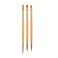 3 Pcs Nail Drawing Brushes, Dual End Nail Art Pen Brush Acrylic Round Flat Painting Drawing Liner Nail Tools