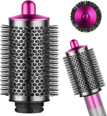Large Round Volumizing Brush for Dyson Airwrap Accessories Bigger Oval Round Brush Volumizer Attachment Tool, Rose