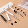 2 Pcs Nail Gradient Painting Brush Nail Art Brushes Ombre Nail Brush Manicure Tools with Rhinestone Handle UV Gel Polish Nail Drawing Pen for Nail Design
