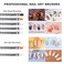 32Pcs Nail Art Brushes Set Nail Painting Brushes with Nail Dotting Pens Gel Nail Polish Brush Liner Brush, Nail Art Design Tools for Home DIY Salon Use