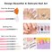 32Pcs Nail Art Brushes Set Nail Painting Brushes with Nail Dotting Pens Gel Nail Polish Brush Liner Brush, Nail Art Design Tools for Home DIY Salon Use
