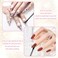 2Pcs Nail Brush, Oval &amp; Flat UV Gel Nail Brush Set with Rhinestone Handle Professional Builder Gel Brush for Nail Art Design Painting DIY and Cleaning Polish Mistake on the Cuticles