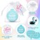 24 Pcs Inspirational Gifts Folding Travel Brushes Sometimes You Forget You're Awesome Thank You Gifts Travel Mirror Hair Brush Appreciation Gifts for Women Coworker Employee Staff