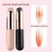 Silicone Brush for Ombre Nail Art, 2Pcs Reusable Gel Polish Brush Gradient Nail Design, Silicone Pen Chrome Powder Applicator Brush, Soft Head Stamper for Stamping Nail Art, Manicure Tool