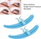 Reusable Eyelash Separator Tool with Silicone Base and Legs, Essential Lash Extension Accessory for Beauty Salon (Blue)