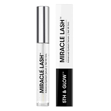 5th &amp; Glow Miracle Lash Enhancing Serum, Eyelash Serum to Nourish, Hydrate, and Protect Eyelashes, Lash Serum for Eyelash Growth