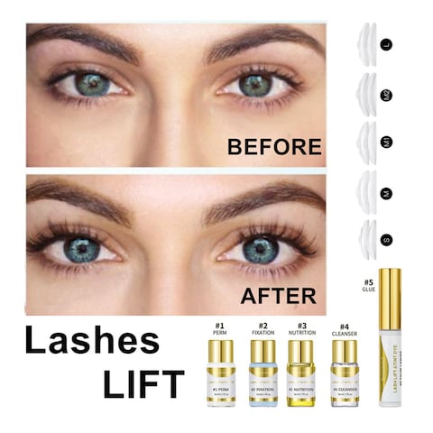 Lash Lift Kit Professional 6 IN 1, [2024 UPGRADED] DIY at Home Lash Lift Kit with Detailed Instructions Easy for Beginner, Eyelash Perm Kit, Eyelash Lift Kit