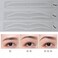 Guapa 6 Pairs Disposable Brow Shaping Stickers Airbrush Brows Tape Microblading Brow Mapping Stickers Brow Perfection at Your Fingertips (6 Pairs）