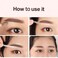 Guapa 6 Pairs Disposable Brow Shaping Stickers Airbrush Brows Tape Microblading Brow Mapping Stickers Brow Perfection at Your Fingertips (6 Pairs）